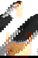 Port Authority Mens Silk Touch Polo Shirt Black