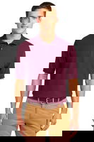 Port Authority Mens Silk Touch Polo Shirt Burgundy