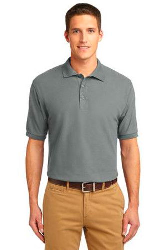 Port Authority Mens Silk Touch Polo Shirt Cool Grey