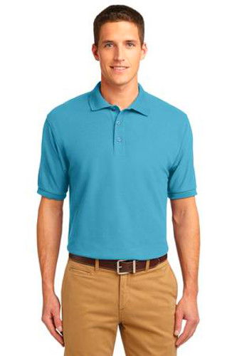 Port Authority Mens Silk Touch Polo Shirt Maui Blue