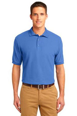 Port Authority Mens Silk Touch Polo Shirt Ultramarine Blue