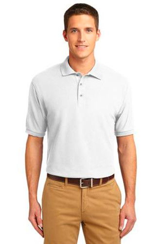 Port Authority Mens Silk Touch Polo Shirt White