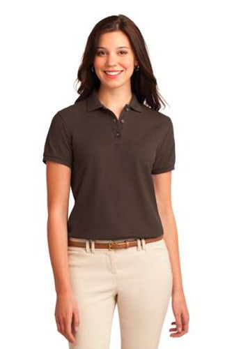 Port Authority Womens Silk Touch Polo Shirt Coffee Bean