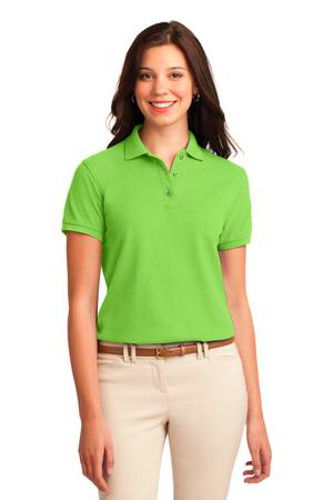 Port Authority Womens Silk Touch Polo Shirt Lime