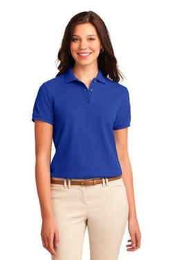 Port Authority Womens Silk Touch Polo Shirt Royal