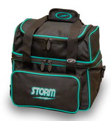 PopularOne Ball Tote Bags: Storm 1 Ball Flip Tote Black/Seafoam