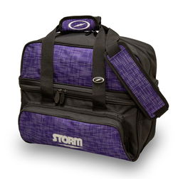 Storm 2 Ball Deluxe Tote Abstract Purple Bowling Bags