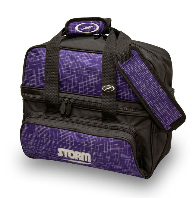 Storm 2 Ball Deluxe Tote Abstract Purple