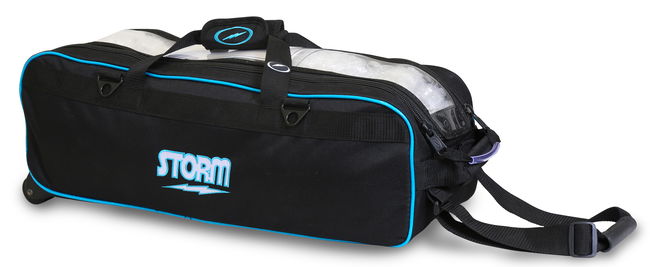 Storm 3 Ball Tournament Travel Roller/Tote Black/Blue