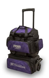 Top Bags: Storm Rolling Thunder 4 Ball Roller Abstract Purple