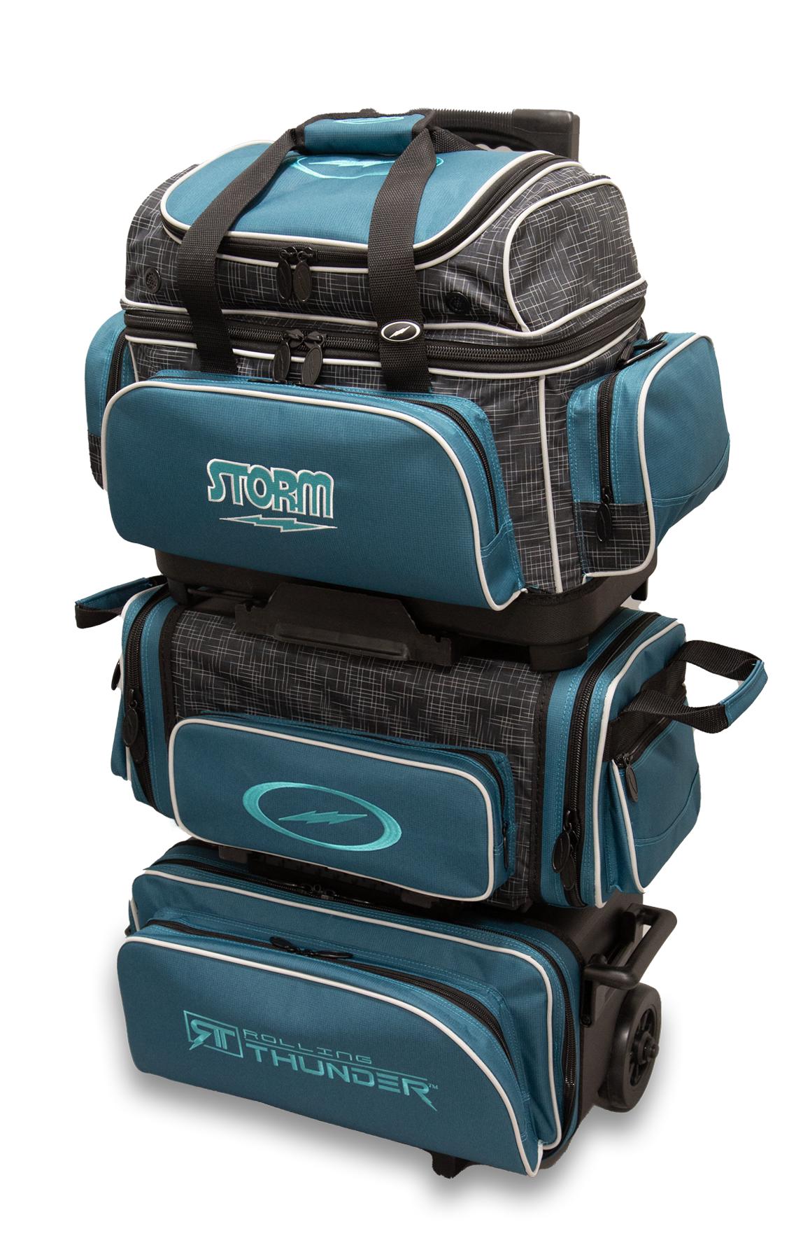 Storm 6 Ball Rolling Thunder Bowling Bag- Steel Blue/Black - JB