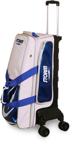 Storm Rolling Thunder Signature 3 Ball Roller White/Blue Bowling Bags