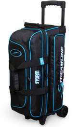 Sale Priced Bag: Storm Streamline 3 Ball Roller Black/Blue-ALMOST NEW