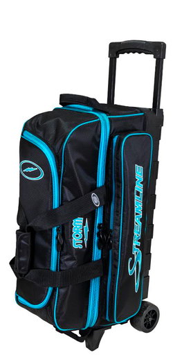 Storm Streamline 3 Ball Roller Diamond Black/Aqua Bowling Bags