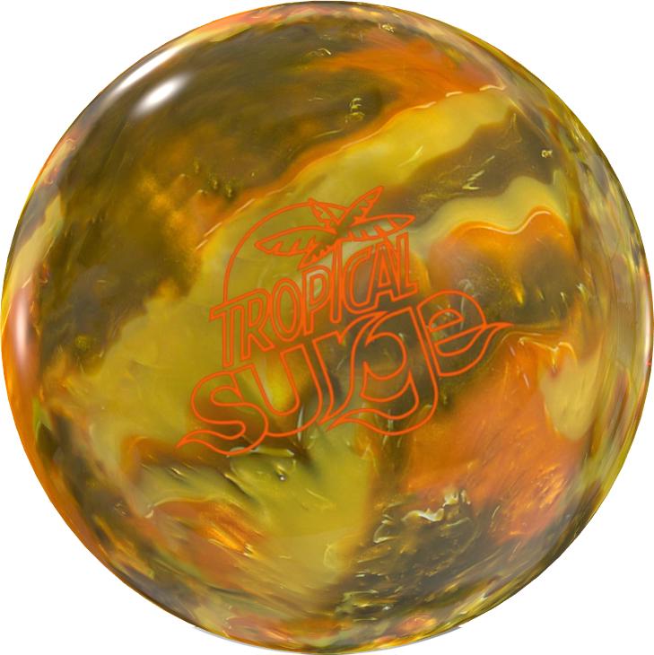 Storm Tropical Surge Pearl Gold-Bronze-Medallion Bowling Balls +