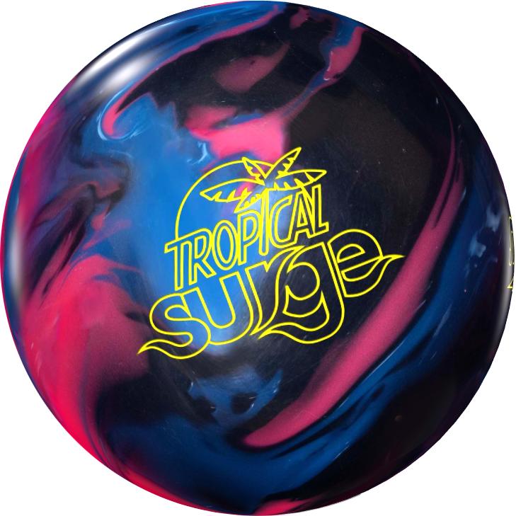 Tropical Surge ボウリングボール 14 lb Storm Tropical Surge Solid Black/Blue/Pink Bowling Balls + FREE