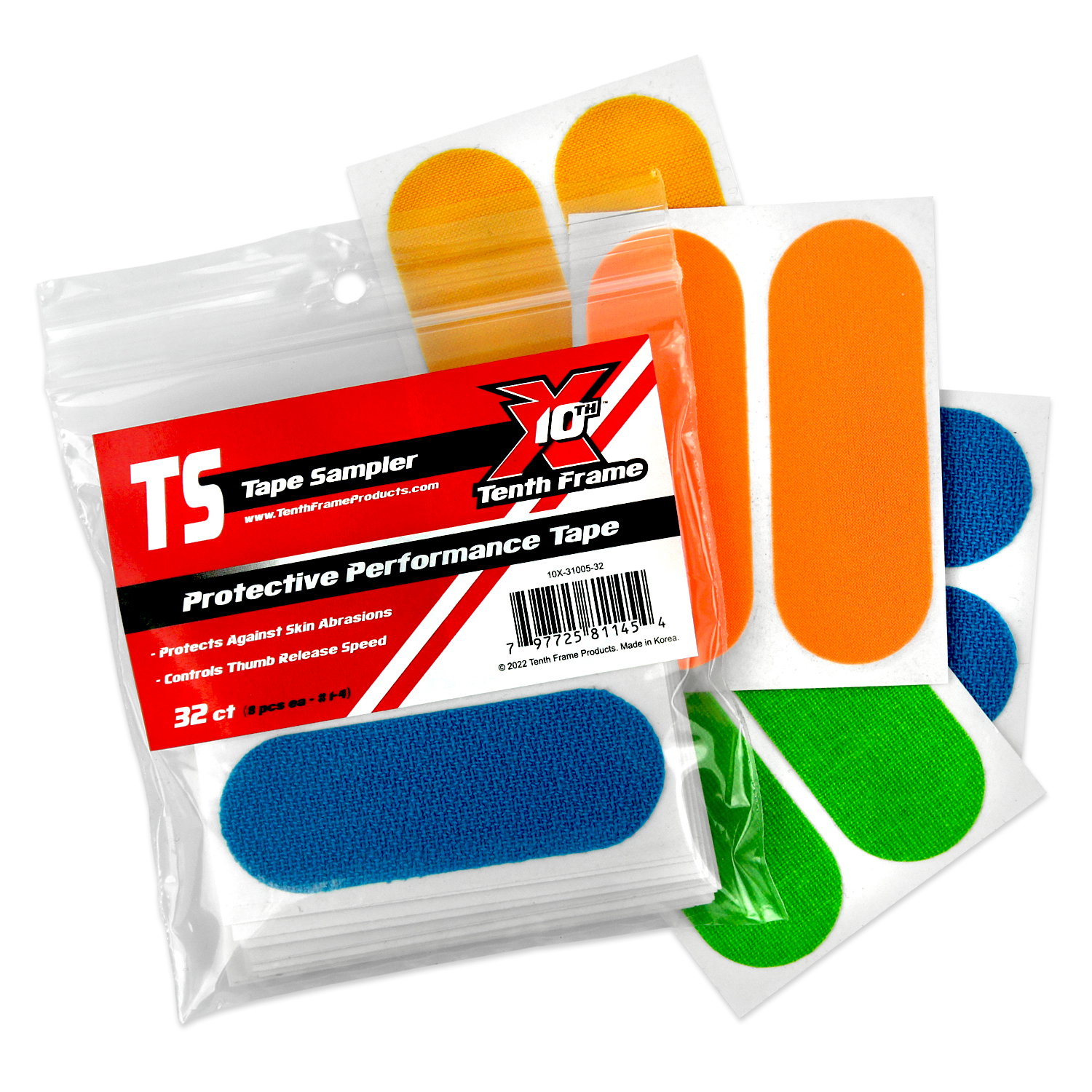 Tenth Frame Protective Performance Tape Sample Pack