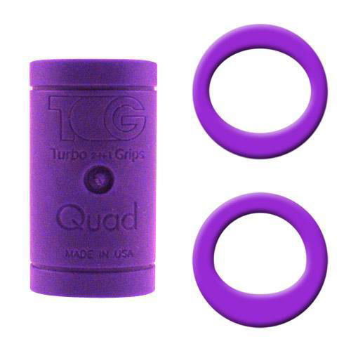 Turbo Grips Quad Soft Power Lift/Oval Mesh Insert Purple