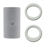 Top Accessories: Turbo Grips Quad Soft Power Lift/Oval Mesh Insert White
