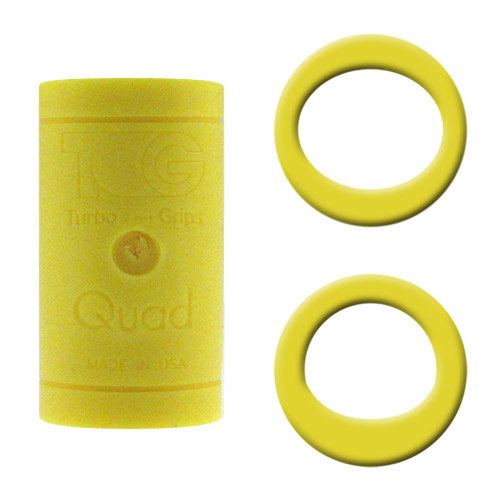 Turbo Grips Quad Soft Power Lift/Oval Mesh Insert Yellow