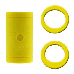 Turbo Grips Quad Soft Power Lift/Oval Mesh Insert Yellow