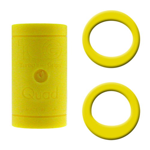 Turbo Grips Quad Soft Power Lift/Oval Mesh Insert Yellow