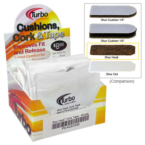 Turbo Shur Hook Cork Tape Box 40 Count
