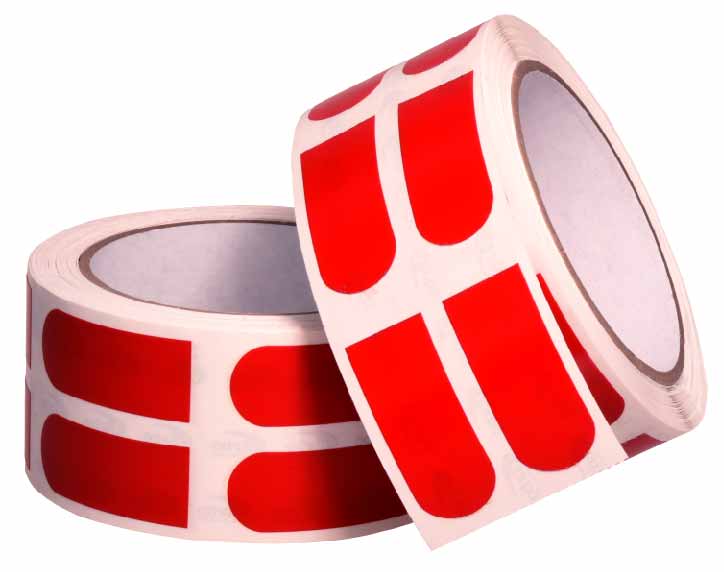 Turbo Slick Strips 3/4" Red Tape 500/Roll