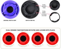 Turbo Switch Grip NX Inner Sleeve w/ Urethane Solid Black ALT Image