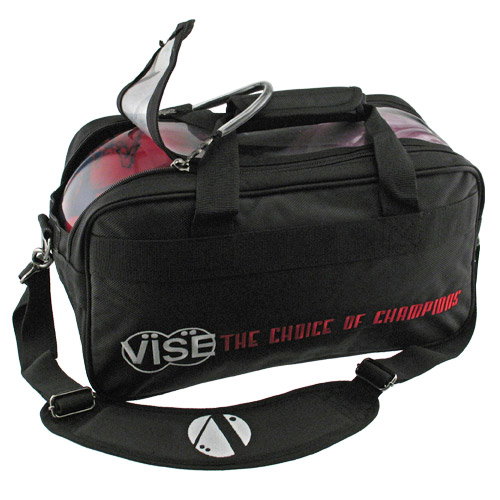 VISE 2 Ball "Clear Top" Tote Black