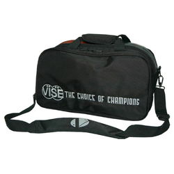 VISE 2 Ball "Clear Top" Tote Plus Black Bowling Bags