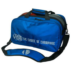 VISE 2 Ball "Clear Top" Tote Plus Blue Bowling Bags