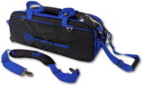 Top VISE Gear: Vise 3 Ball Clear Top Roller/Tote Black/Blue