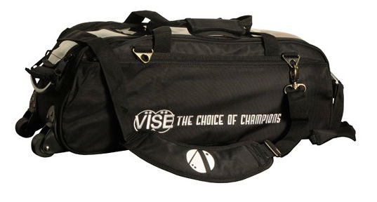 Vise 3 Ball Clear Top Roller/Tote Black