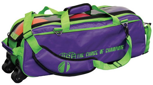 Vise 3 Ball Clear Top Roller/Tote Grape/Green + Free Shipping