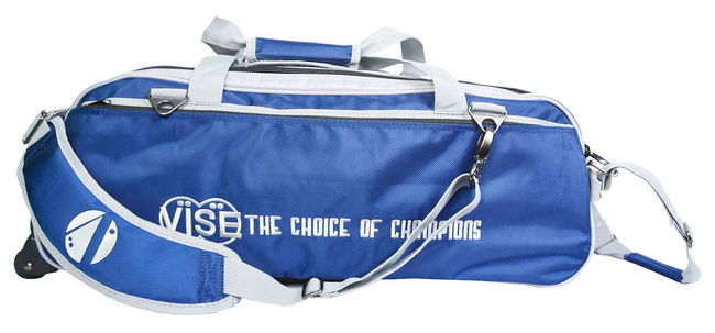 Vise 3 Ball Clear Top Roller/Tote Navy/Silver