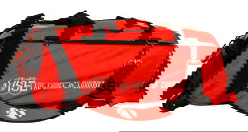 Vise 3 Ball Clear Top Roller/Tote Red