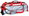 Trending Product : Vise 3 Ball Clear Top Roller/Tote White/Red