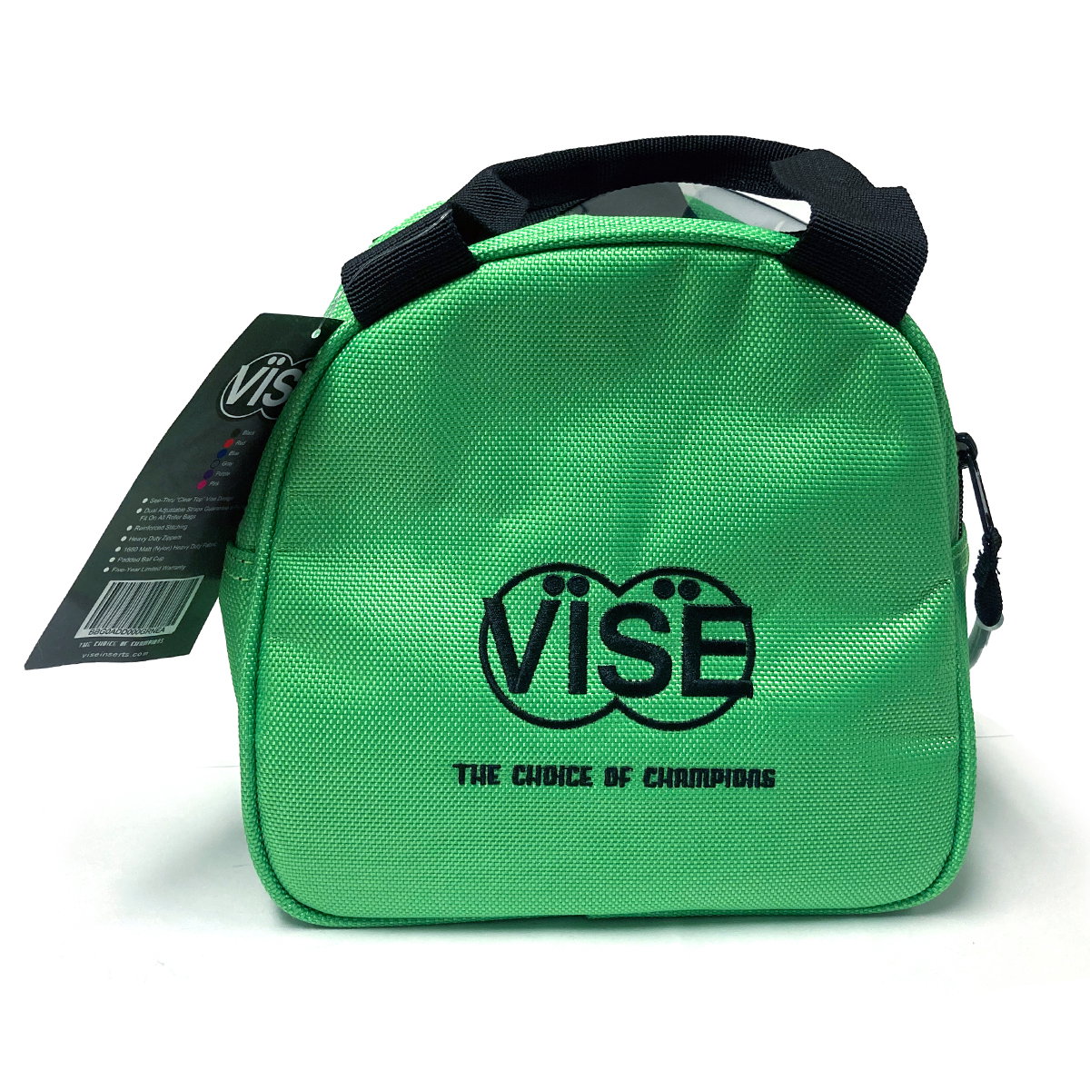 Vise Clear Top Green Add-On Bag