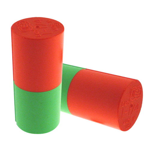 Vise Duo-Color Easy Thumb Slug Orange/Green