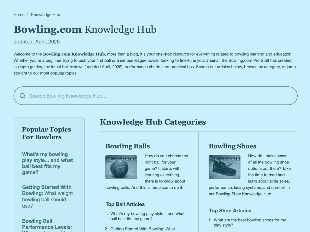 Bowling.com Knowledge Hub