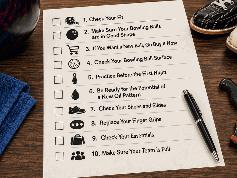 Bowling Tips Knowledge and Resources: Ten Things To Do Before Your League Season Begins