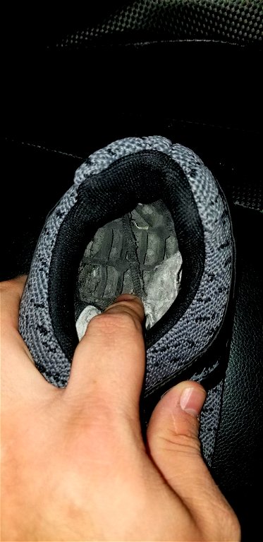 Customer Image (Inside my left shoe under thin fabric below insole)