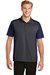 Sport-Tek Mens Colorblock Micropique Sport-Wick Polo Grey/Navy