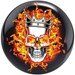 Review the Brunswick Flaming Skull Viz-A-Ball-ALMOST NEW