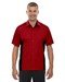 Review the Ash City Mens Fuse Colorblock Camp Shirt Classic Red/Black