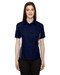 Review the Ash City Womens Fuse Colorblock Camp Shirt Classic Navy/Carbon